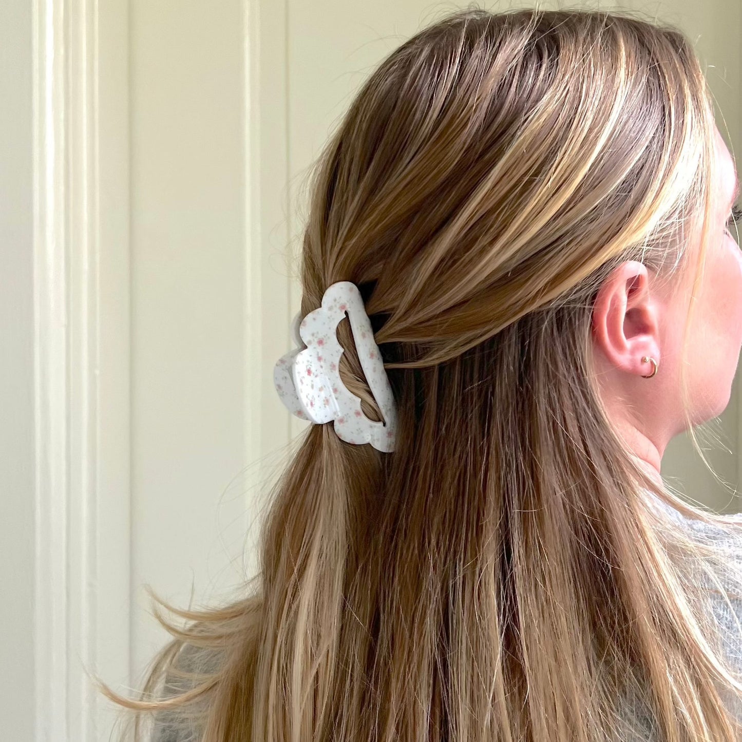 Floral Hair Claw Clip