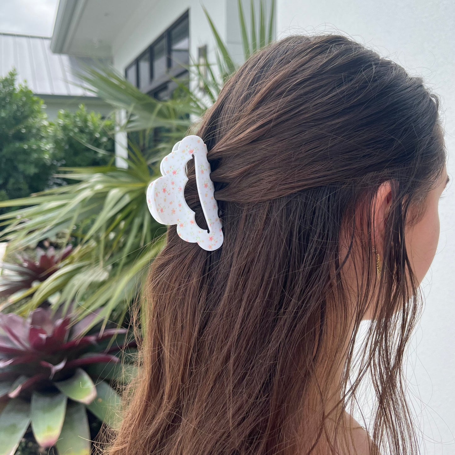 Floral Hair Claw Clip Set