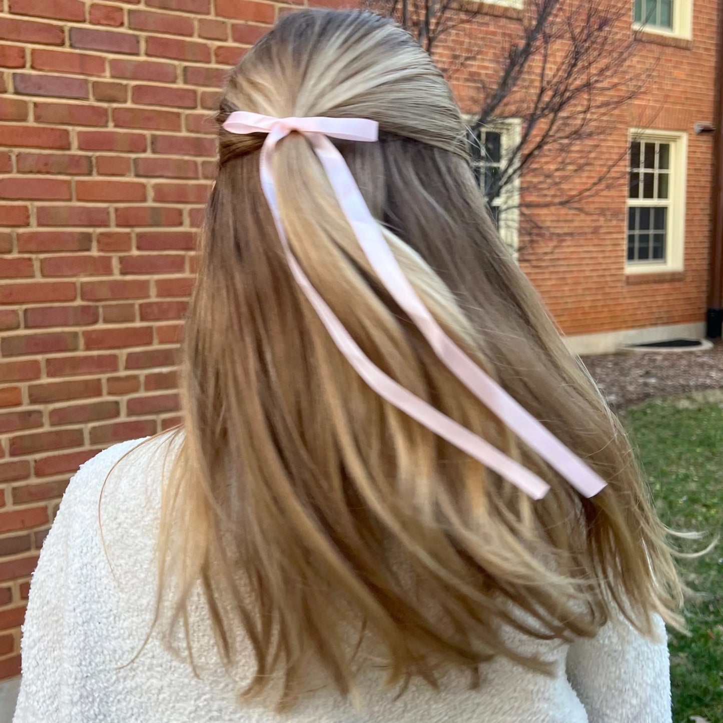 Pink Bow Hair Clip Set