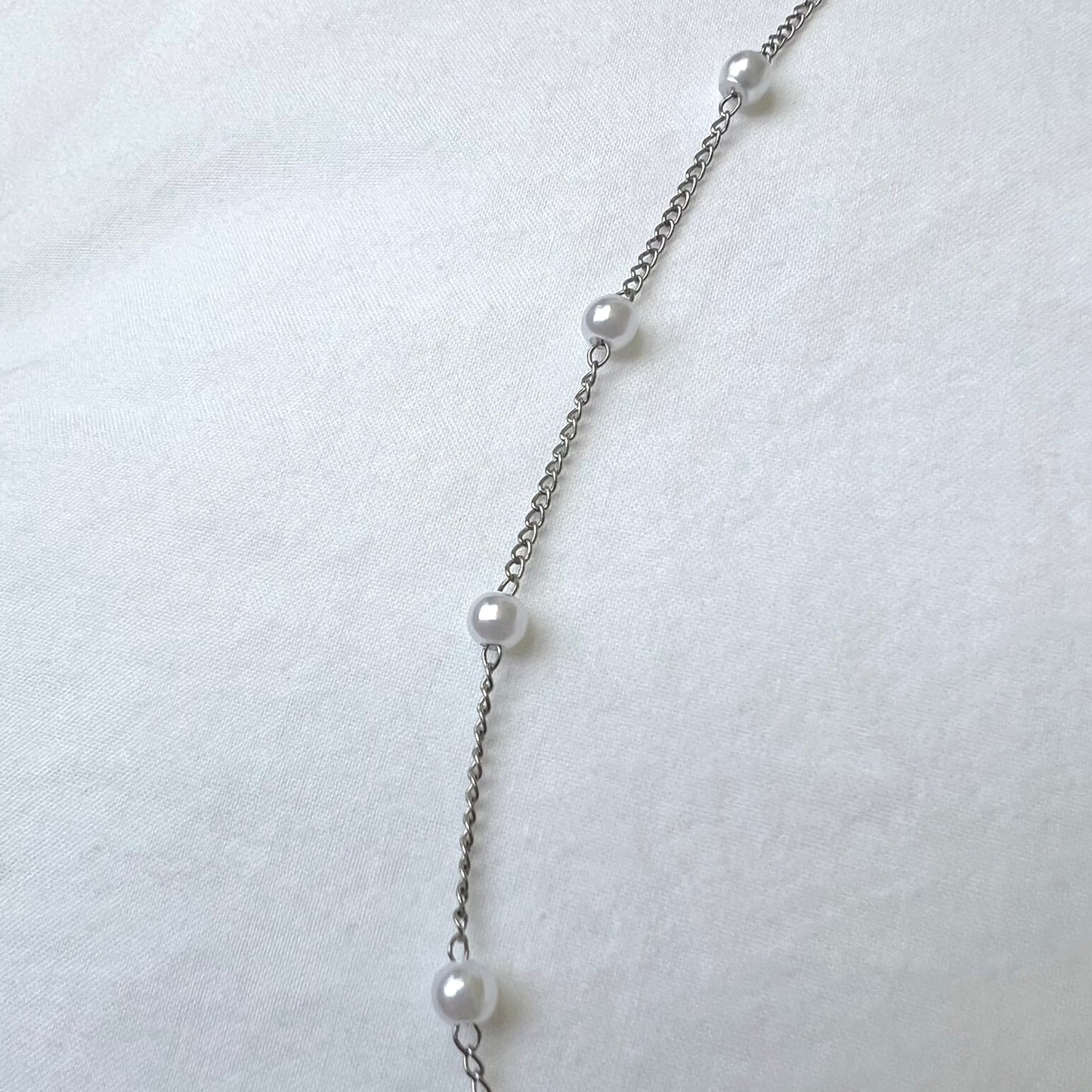 Silver Pearl Necklace